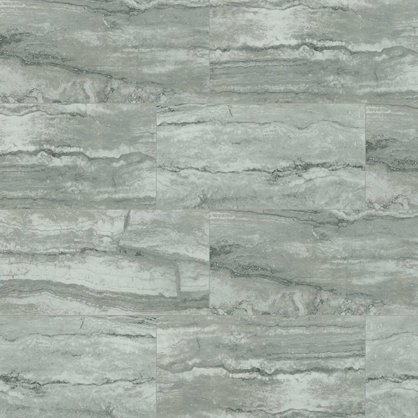 Pietra Bernini Carbone 12X24 Porcelain Polished Tile In Gray, 8PK